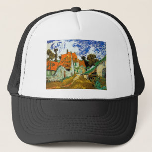 Gorra De Camionero Calle del pueblo en Auvers, Vincent van Gogh