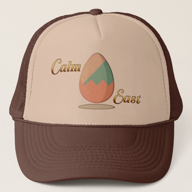 Gorra De Camionero Calm Easter – Aesthetic Egg Art - boné (Anverso)