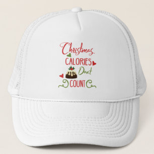 Gorra De Camionero calorías de navidad no cuentan cita divertida de v