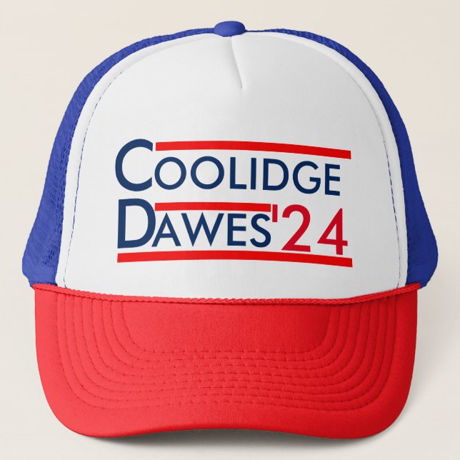 Gorra De Camionero Calvin Coolidge para el presidente 1924 (Anverso)