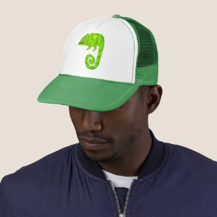Gorra De Camionero Camaleón verde lindo