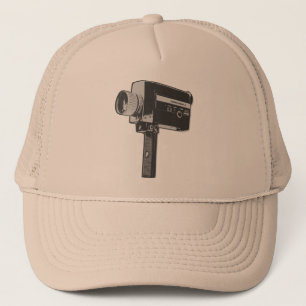 Gorra De Camionero Cámara de cine Super 8 de Pop Art