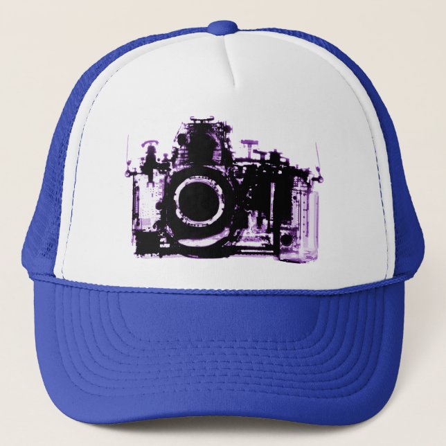 GORRA DE CAMIONERO CÁMARA DE VISIÓN DE RAYOS X - PURPLE (Anverso)