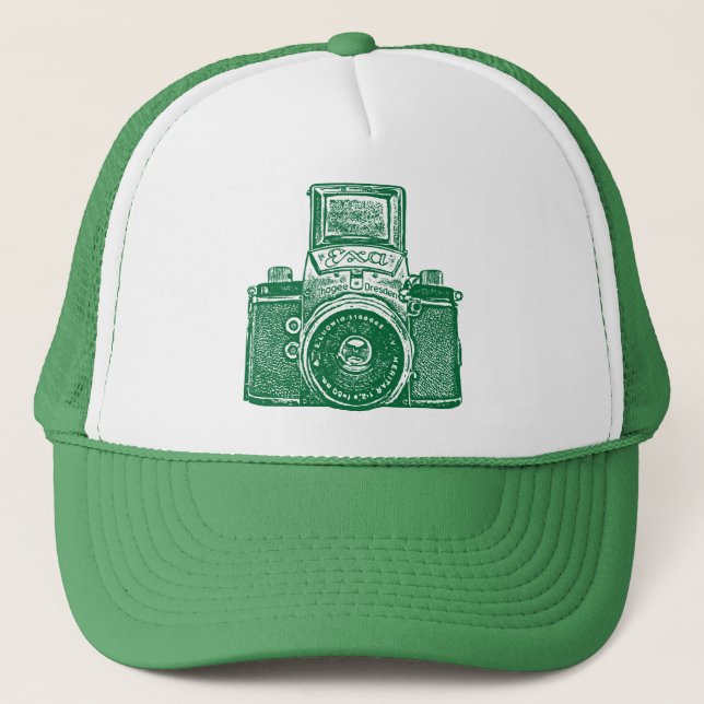 Gorra De Camionero Cámara germanooriental - verde (Anverso)