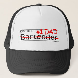 Gorra De Camionero Camarero del papá del trabajo