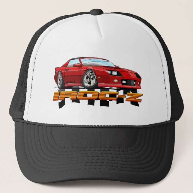 Gorra De Camionero CAMARO_IROC_Z_red (Anverso)