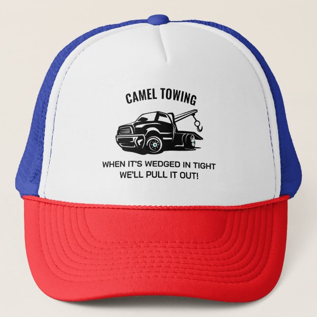 Gorra De Camionero Camel Towing Funny Humor Snapback Retro (Anverso)
