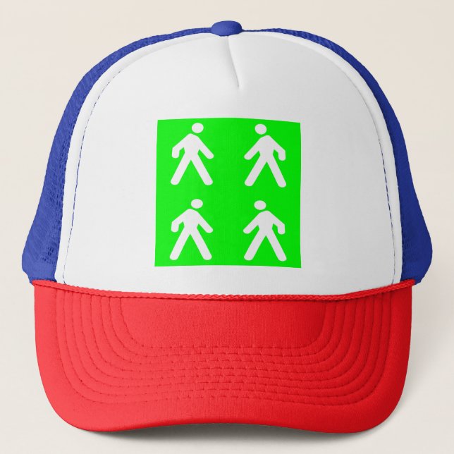 Gorra De Camionero Caminar por el verde (Anverso)