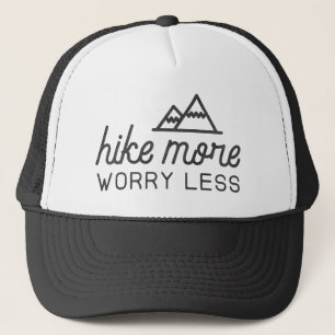 Gorra De Camionero Camine más, preocúpese menos gorra del camionero