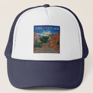 Gorra De Camionero Camino a El Sol Carretera Montana Vista