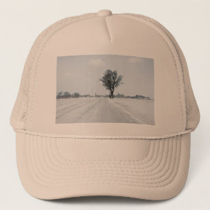 Gorra De Camionero Camino de invierno rural