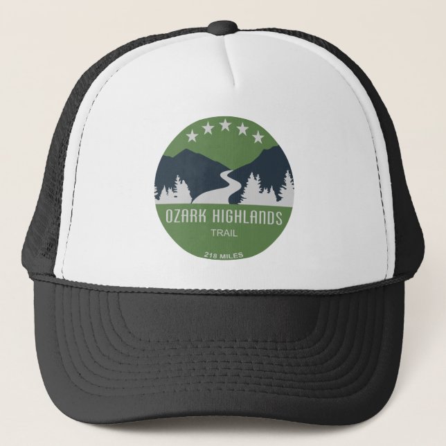 Gorra De Camionero Camino de las tierras altas de Ozark (Anverso)