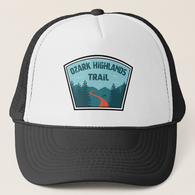 Gorra De Camionero Camino por las tierras altas de Ozark (Anverso)