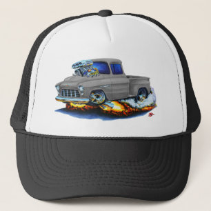 Gorra De Camionero Camión 1955 del gris de la recogida de Chevy