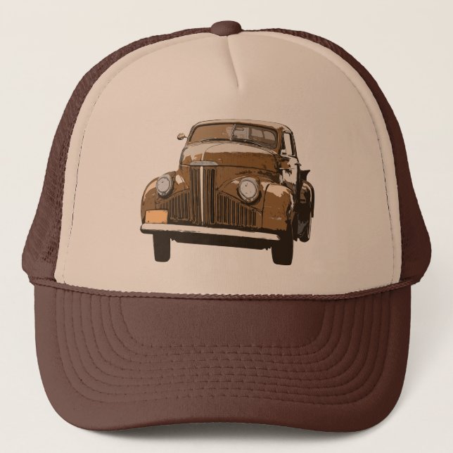 Gorra De Camionero Camión antiguo 2 de Brown (Anverso)