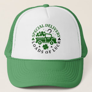 Gorra De Camionero Camión con trébol Día de St. Patricks
