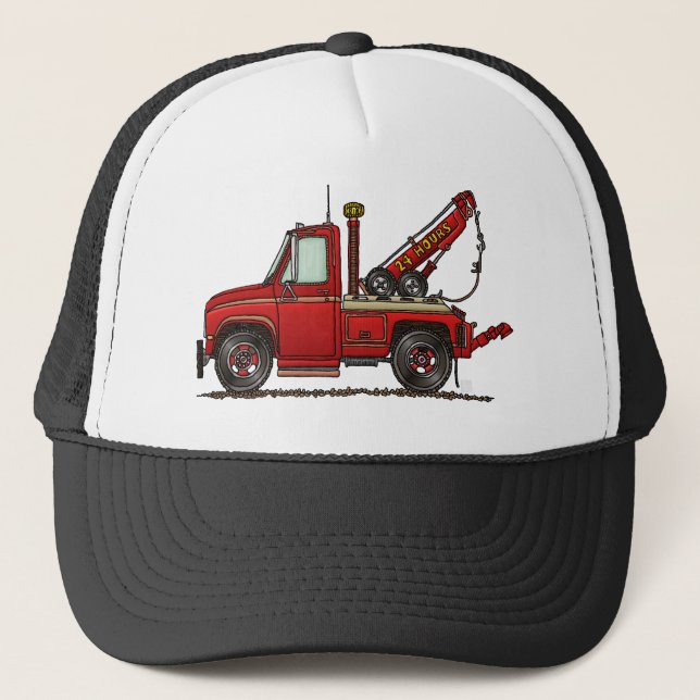 Gorra De Camionero Camión de auxilio lindo de la grúa (Anverso)