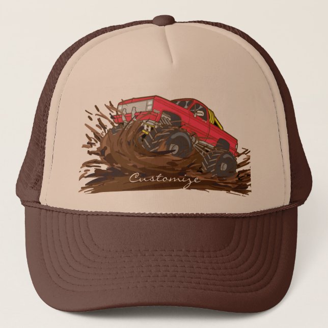 Gorra De Camionero Camión de barro de 4 ruedas Thunder_Cove (Anverso)