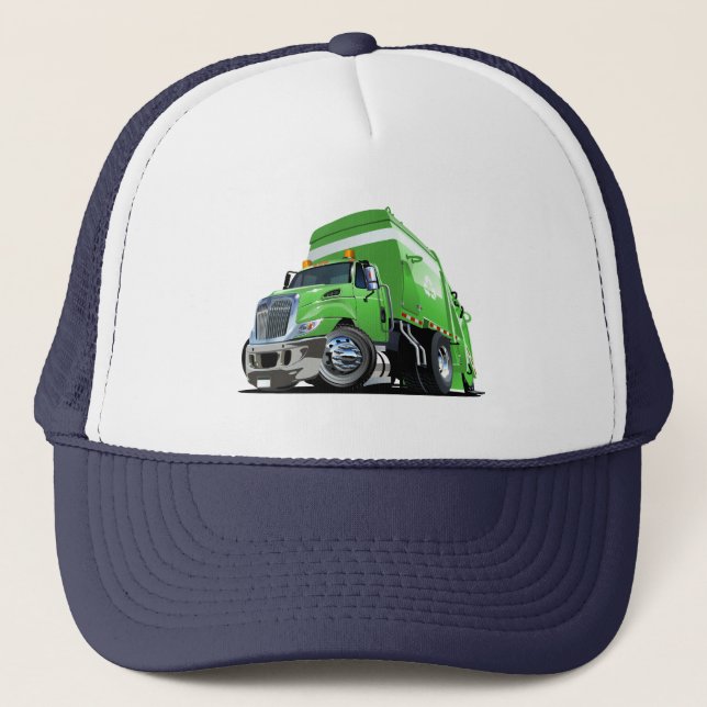 Gorra De Camionero Camión de basura personalizado (Anverso)