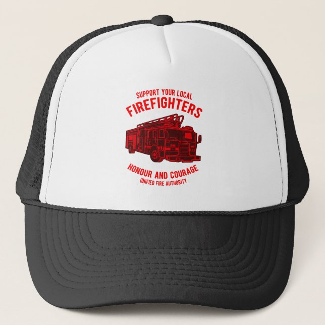Gorra De Camionero Camión de bomberos (Anverso)