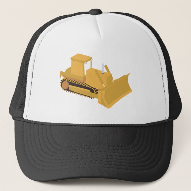 Gorra De Camionero Camión de construcción de bulldozer (Anverso)
