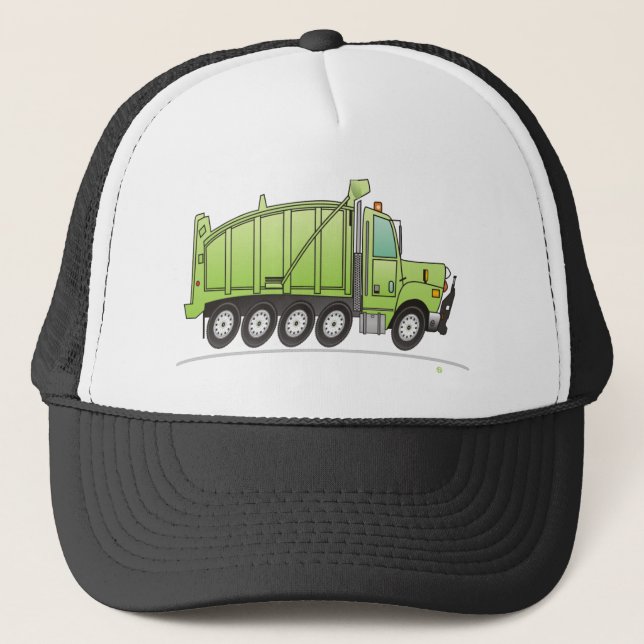 Gorra De Camionero Camión de Duty Dump Green (Anverso)