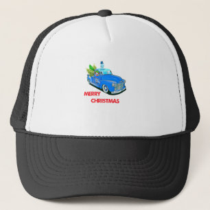 Gorra De Camionero Camión de madera de Navidad Árbol Regalo para Vaca