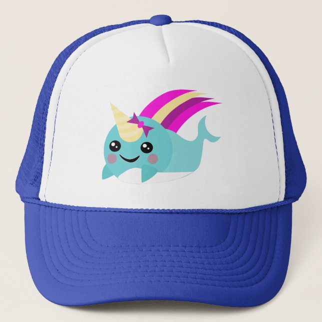 Gorra De Camionero Camión de narwhal (Anverso)