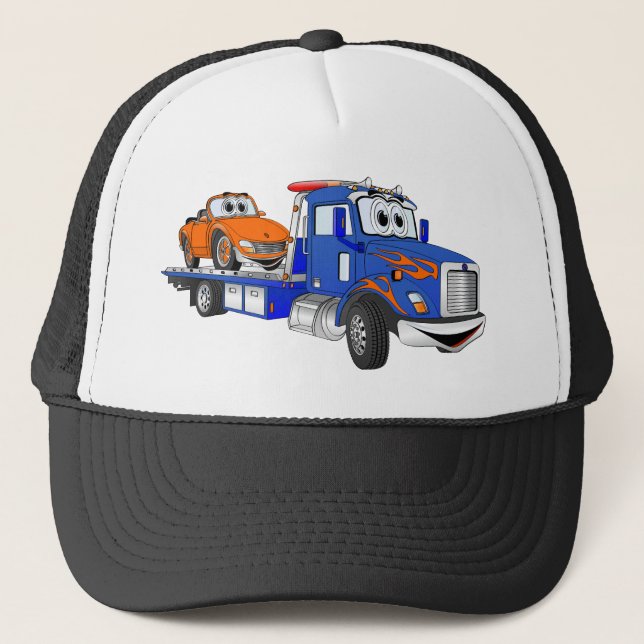 Gorra De Camionero Camión de remolque azul (Anverso)