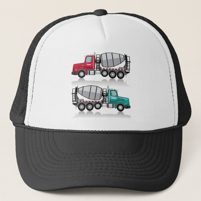 Gorra De Camionero Camión del mezclador concreto (Anverso)