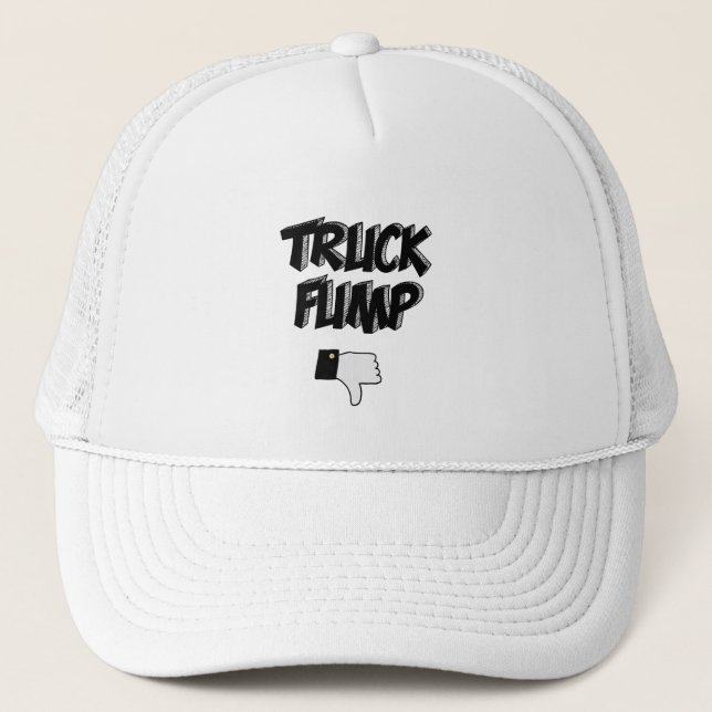 Gorra De Camionero Camión gracioso se burla de Personalizado político (Anverso)