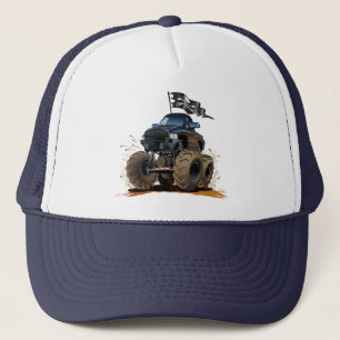Gorra De Camionero Camión monstruo de dibujos animados
