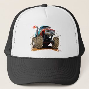 Gorra De Camionero Camión monstruo de dibujos animados