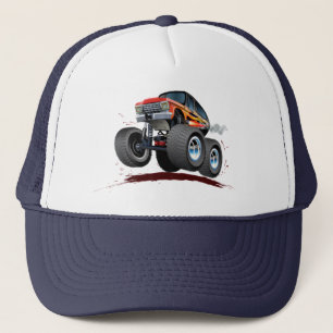 Gorra De Camionero Camión monstruo de dibujos animados