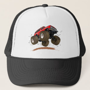 Gorra De Camionero Camión monstruo de dibujos animados