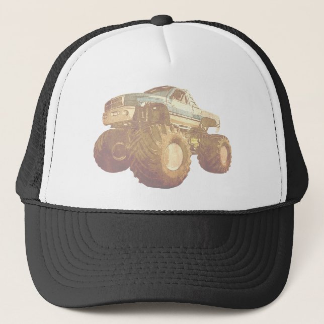 Gorra De Camionero Camión monstruo pálido (Anverso)