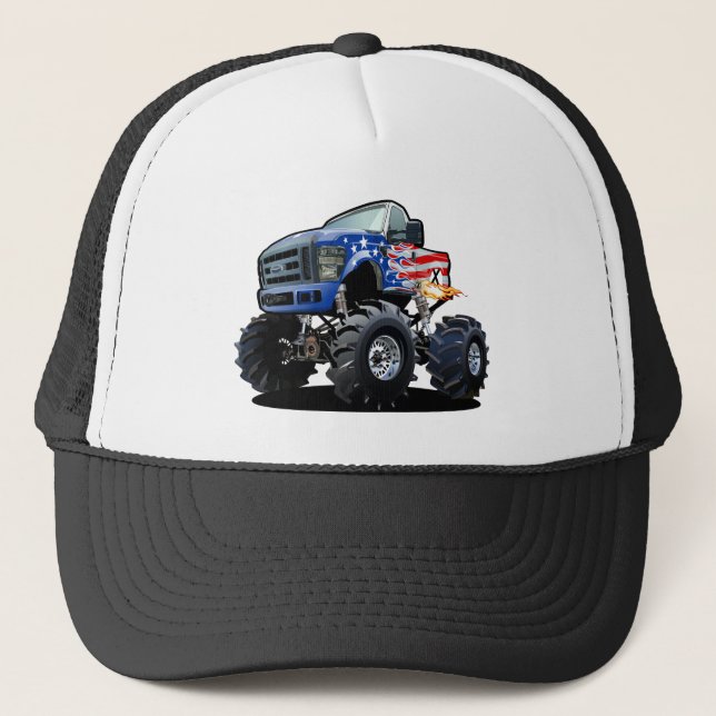 Gorra De Camionero camión monstruo personalizado (Anverso)