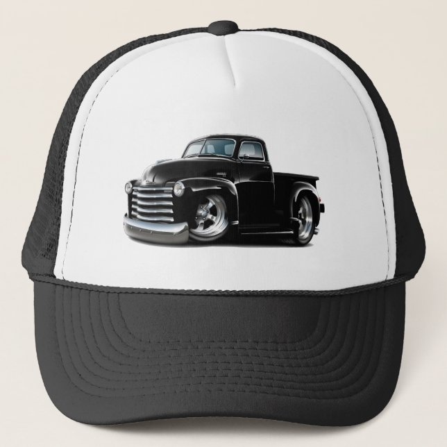 Gorra De Camionero Camión negro 1950-52 de Chevy (Anverso)