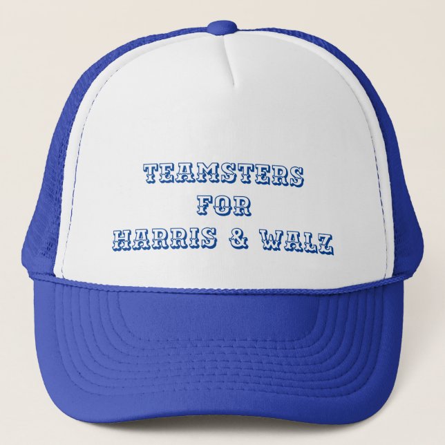 Gorra De Camionero Camión para "Teamsters for Harris & Walz" (Anverso)