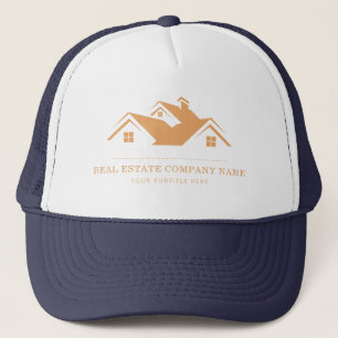 Gorra De Camionero Camión Promocional de Bienes Raíces Profesional Ag