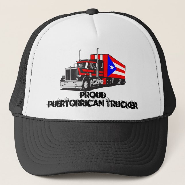 Gorra De Camionero Camión Puertorriqueño (Anverso)