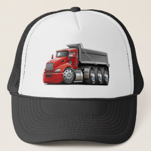 Gorra De Camionero Camión Rojo-Gris de Kenworth T440