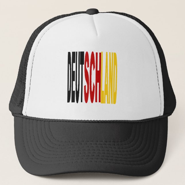 Gorra De Camionero camionera de casquette blanc noir DEUTSCHLAND (Anverso)