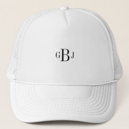 Gorra De Camionero Camionero de béisbol Hat Monogrammed Inicials Cap