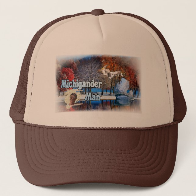 Gorra De Camionero ¡Camionero de Michigander! (Anverso)