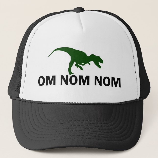 Gorra De Camionero Camionero de Om Nom Nom Dinosaur Rawr (Anverso)