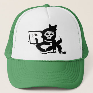 Gorra De Camionero Camionero del cráneo de la mano de la roca