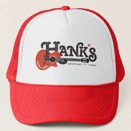 Gorra De Camionero Camionero del rojo de Tonk del Honky de Hank