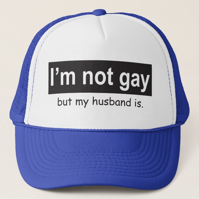 Gorra De Camionero Camionero gay del marido (Anverso)