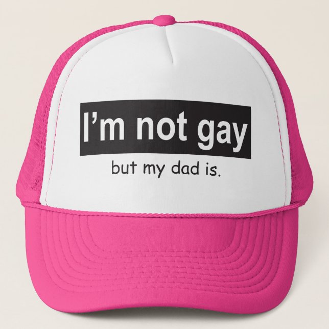 Gorra De Camionero Camionero gay del papá (Anverso)